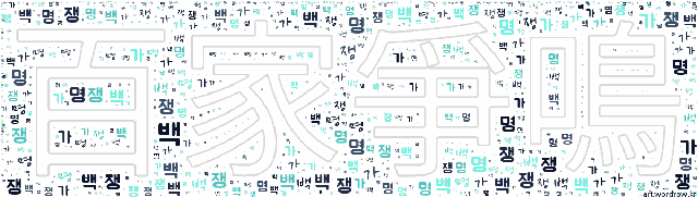[워드 아트]: 백가쟁명 (百家爭鳴): (1)많은 학자나 문화인 등이 자기의 학설이나 주장을 자유롭게 발표하여, 논쟁하고 토론하는 일. (2)1956년에 중국 공산당이 정치 투쟁…-48